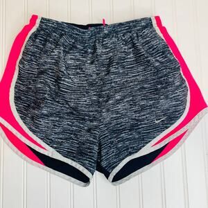 Nike Dri Fit Running Shorts Black Hot Pink Sz Small
